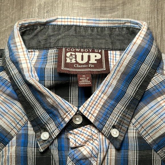 Cowboy Up Long Sleeve Button Down Shirt - XL - Picture 7 of 7